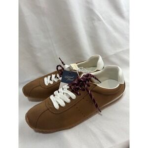Universal Thread Womens Cognac Brown Faux Suede Memory Foam Sneakers Size 10 NEW